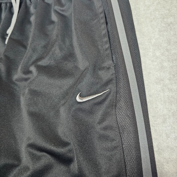Nike Mens L Embroidered Swoosh Elastic Drawstring Pants Wide Loose Pocket Stripe - Picture 5 of 16